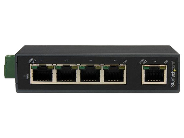 Switch StarTech IES5102 de 5 puertos RJ-45, 10/100 Mbps.