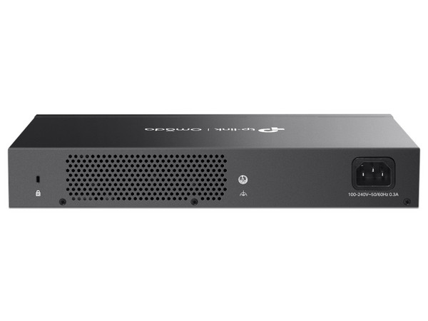 Switch TP-Link Omada ES208G de 16 puertos 10/100/1000Mbps, Administrable, Color Negro.