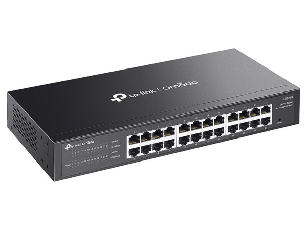 Switch Omada by TP-Link ES224G de 24 Puertos RJ-45 10/100/1000Mbps, Color Negro.