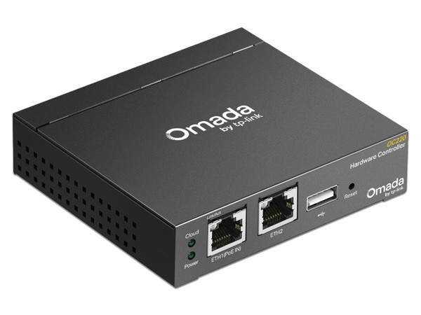 Controladora Cloud TP-LINK Omada OC220, Gestión Centralizada para hasta 100 Puntos de Acceso, Puertos 2x RJ45, 1x USB 2.0 y 1x Micro USB.