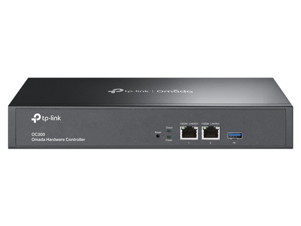Controlador Hardware TP-Link Omada OC300 con 2 puertos Ethernet, USB 3.0. Color Negro.
