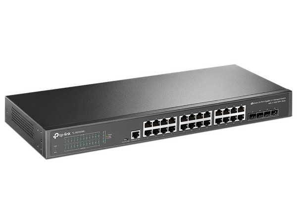 Switch TP-Link JetStream TL-SG3428X, L2, 24 Puertos Gigabit, 10GE.