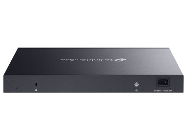 Switch Gigabit TP-Link Omada SG3428XMPP de 24 puertos PoE 2.5Gbps, 4 puertos SFP+ 10Gbps, Administrable L2+, para montaje en rack.