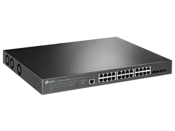 Switch TP-Link Gigabit Ethernet SG3428XPP-M2, 24 Puertos PoE+ 10/100/1000Mbps, 4 Puertos SFP+, 200 Gbit/s, 32,000 Entradas, Administrable.