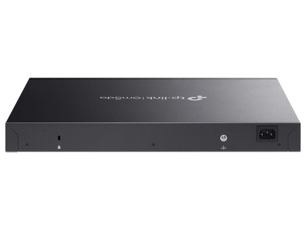 Switch Gigabit TP-Link Omada SG3428XMPP de 48 puertos PoE 2.5Gbps, 4 puertos SFP+ 10Gbps, Administrable L2+, para montaje en rack.
