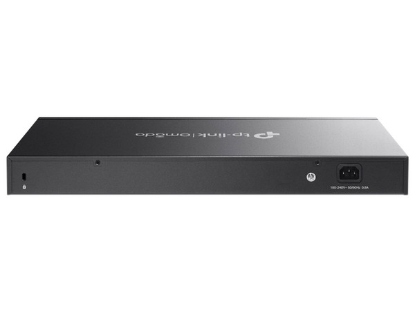 Switch TP-LINK SG5428X de 24 puertos 10/100/1000Mbps, 4 Ranuras SFP+ de 10Gbps, Administrable L3, Para Montaje en Rack, Color Negro.