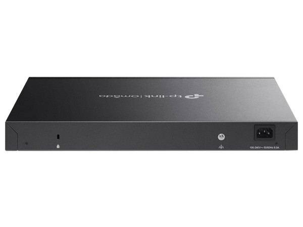 Switch TP-LINK SG5428XMPP de 24 puertos 10/100/1000Mbps (8 PoE++, 16 PoE+), 4 Ranuras SFP+ de 10Gbps, 1 USB 2.0, 1 Puerto RJ-45 de Consola, Administrable Lite L3, Para Montaje en Rack, Color Negro.