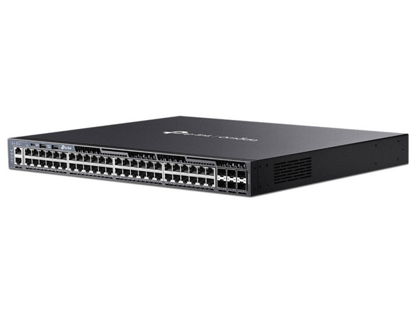 Switch TP-Link SG6654X, Gigabit Ethernet, 48 Puertos 10/100/1000Mbps, 6 Puertos SFP+, 216 Gbps, Administrable, Color Negro.