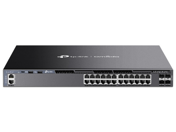 SwitchesSwitch Omada SG6428X L3 SDN Administrable 24 puertos Gigabit 4 puertos SFP+, Color Negro.