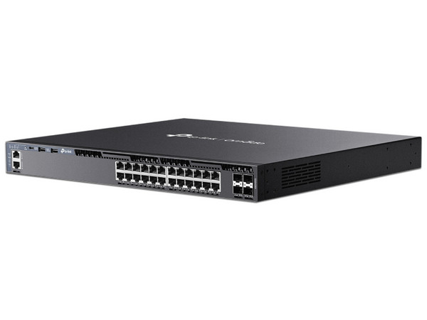 SwitchesSwitch Omada SG6428X L3 SDN Administrable 24 puertos Gigabit 4 puertos SFP+, Color Negro.