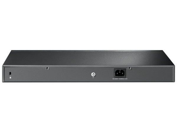 Switch Administrable TP-Link SL2428P TL-SL2428P, 24 Puertos RJ45 PoE AF/AT 10/100 Mbps, 2 Giga Combo RJ45/SFP, Potencia Total 250W, Ideal para Rack, Uso Interior, Gestión Centralizada con Omada.