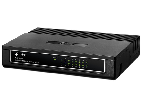 Switch TP-LINK de 16 Puertos 10/100 Mbps.