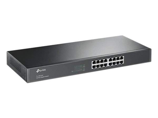 Switch no Administrable TP-Link de 16 puertos 10/100/1000 Mbps.
