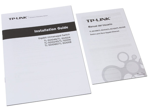 Switch TP-LINK de 24 puertos 10/100/1000Mbps, para montaje en rack.