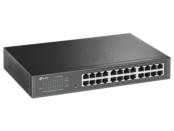 Switch Administrable TP-LINK TL-SG1024DE V7.4, 24 Puertos RJ-45 1000 Mbps, 8000 Entradas Mac, 48 Gbit/s, Rack 1U. Color Gris.