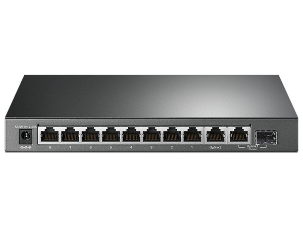 Switch TP-Link TL-SG1210MPE de 10 puertos Gigabit Ethernet (8 puertos PoE), y 1 puerto combo Gigabit SFP/RJ45.