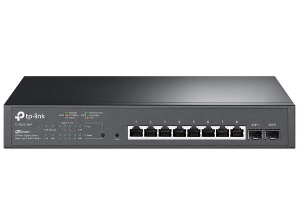 Switch TP-LINK TLSG2210MP de 8 Puertos, 10/100/1000 Mbps.