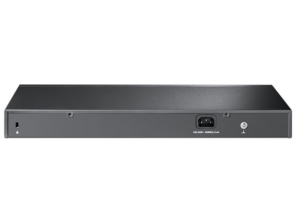 Switch TP-LINK JetStream de 16 puertos, 10/100/100 Mbps y 2 ranuras Gigabit SFP.
