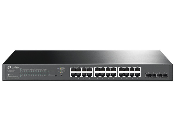Switch Gigabit TP-LINK TL-SG2428P de 24 puertos 10/100/1000 Mbps.