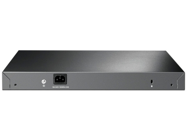 Switch Gigabit TP-LINK TL-SG3428MP de 24 puertos RJ-45 10/100 Mbps y 4 puertos SFP RJ-45 10/100/1000 Mbps.