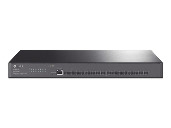 Switch Administrado JetStream TP-Link TL-SX3016F de 16 puertos SFP+ 10GE, L2 y L2+.