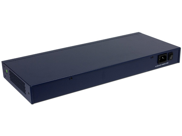 Switch Tenda de 16 puertos 10/100/1000Mbps, para montaje en rack.