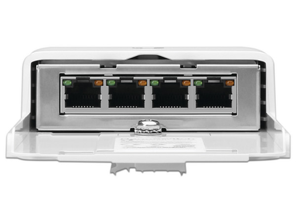 Switch Ubiquiti NanoSwitch N-SW, 4 puertos PoE 10/100/1000Mbps, hasta 4Gbps.