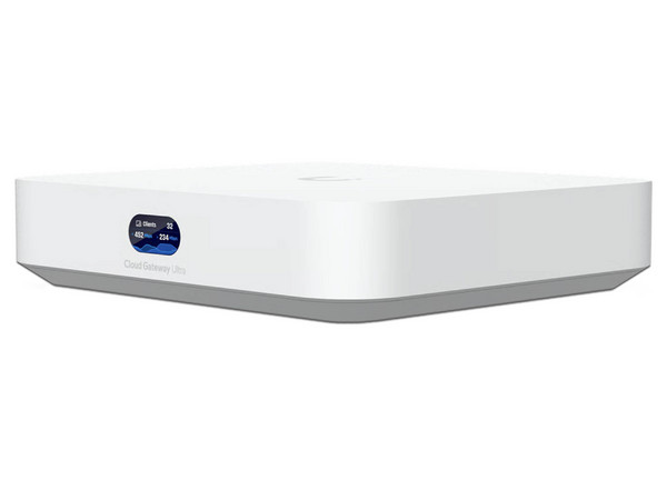 UniFi Cloud Gateway Router Multi WAN Con Balanceo Y Failover, Administra Hasta 30 Dispositivos, 1 Puerto WAN 2.5 GbE, 4 Puertos LAN Gigabit.