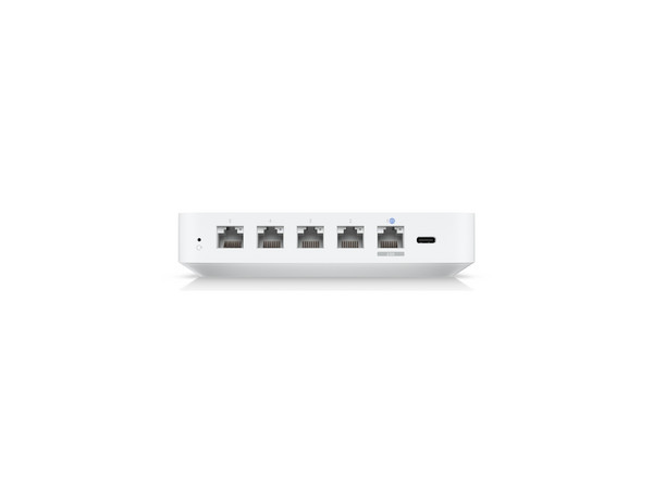 UniFi Cloud Gateway Router Multi WAN Con Balanceo Y Failover, Administra Hasta 30 Dispositivos, 1 Puerto WAN 2.5 GbE, 4 Puertos LAN Gigabit.