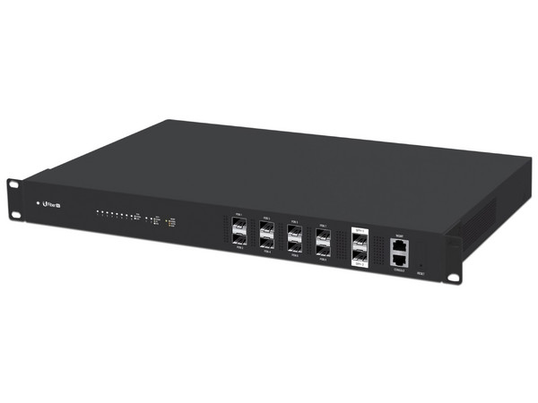 Terminal de Línea Óptica Ubiquiti Ufiber UF-OLT de 8 puertos, 10/100/100 Mbps, 2 puertos SFP.