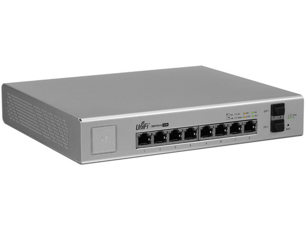 Switch Ubiquiti Networks UniFi US-8-150W de 8 puertos 10/100/100 y 2 x SFP.