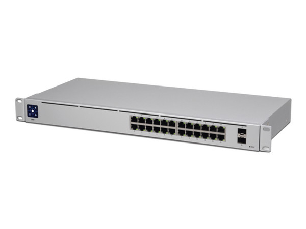 Switch Ubiquiti Networks UniFi USW-24, capa 2 de 24 puertos 10/100/1000, 2 Puertos 1G SFP.