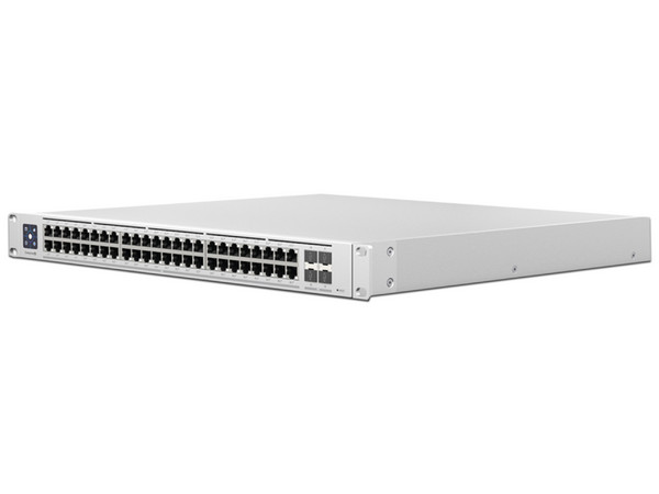 Switch administrable Ubiquiti Networks UniFi Switch Enterprise, Capa 3, 48 puertos 2.5GbE POE+, 4 puertos 10G SFP+, 720W, Con pantalla táctil de 1.3
