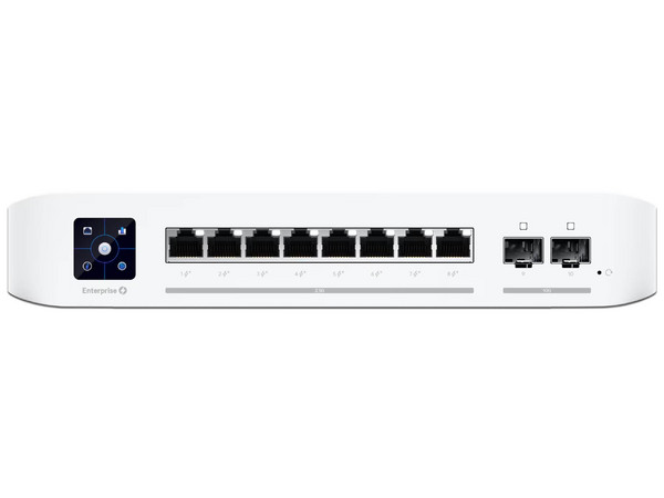 Switch Ubiquiti Networks USW-Enterprise-8-PoE, 8 Puertos RJ-45, 2 Puertos SFP, Color Blanco.