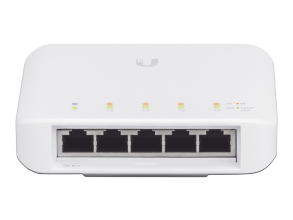 Switch Ubiquiti UniFi Flex de 5 puertos 10/100/1000, Puertos PoE.
