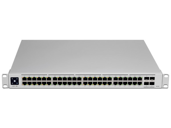 Switch Ubiquiti UniFi USW-PRO-48 de 48 puertos RJ-45 10/100/1000 Mbps, 4 Puertos SFP, Color Blanco.