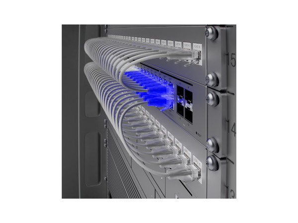 Switch Ubiquiti USW-PRO-MAX-48-POE de 48 Puertos RJ-45 10/100/1000 Mbps, Color Gris.