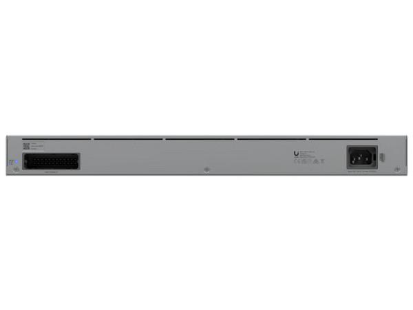 Switch Ubiquiti USW-Pro-Max-48 de 48 puertos con gestión L3 y soporte 2.5 GbE. Color Gris.