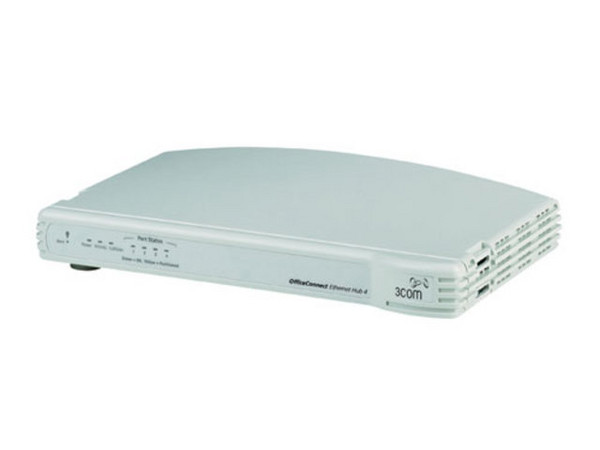 Hub 3Com® OfficeConnect® de 4 puertos. 10 Mbps