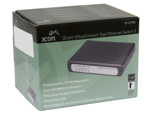 Switch 3Com OfficeConect de 5 Puertos, 10/100Mbps