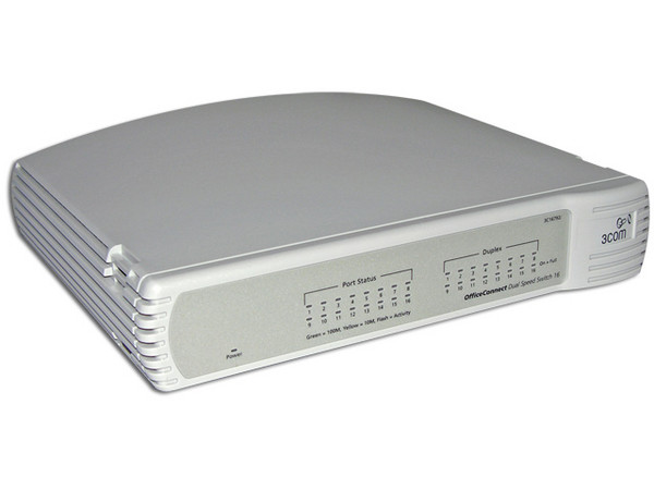 Switch 3COM OfficeConnect Dual Speed de 16Puertos 10/100Mbps