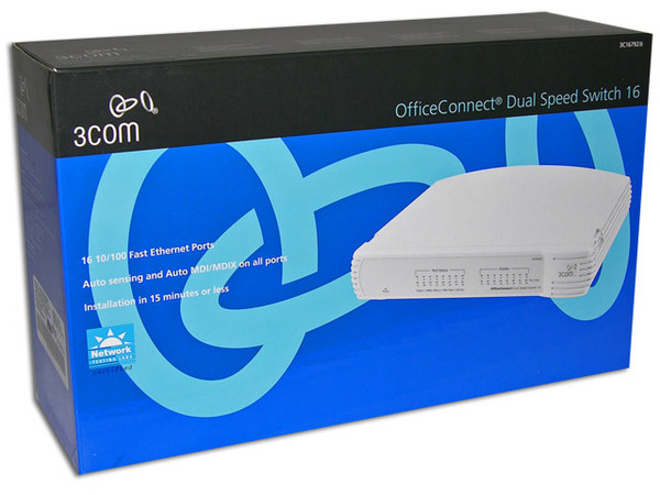 Switch 3COM OfficeConnect Dual Speed de 16Puertos 10/100Mbps