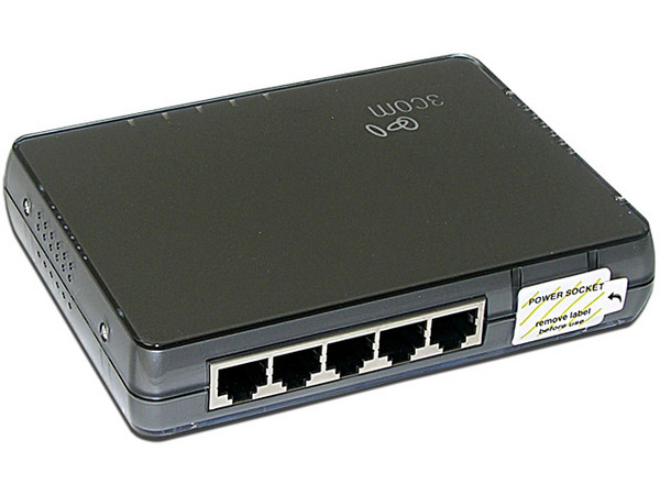 Switch 3Com de 5 Puertos, 10/100Mbps