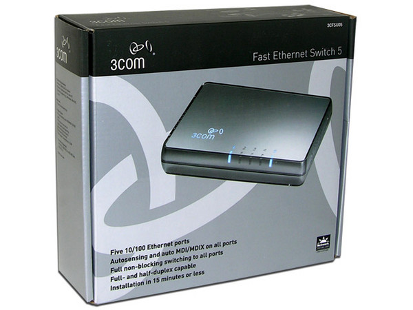 Switch 3Com de 5 Puertos, 10/100Mbps