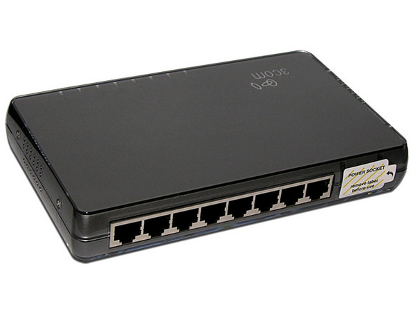 Switch 3Com de 8 Puertos, 10/100 Mbps