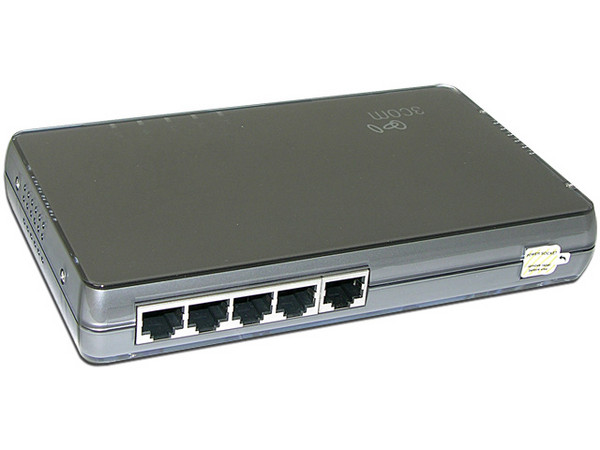 Switch 3Com Gigabit de 5 Puertos 10/100/1000 Mbps