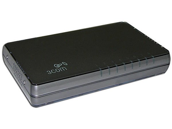 Switch 3Com Gigabit de 8 Puertos 10/100/1000 Mbps