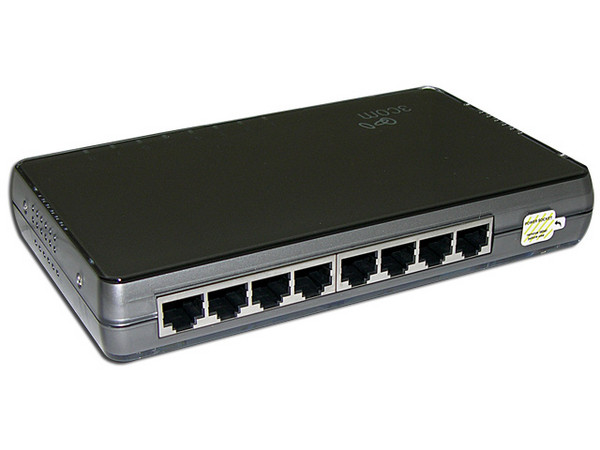 Switch 3Com Gigabit de 8 Puertos 10/100/1000 Mbps