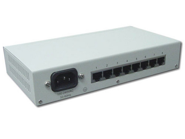 Switch AIMC de 8 puertos, 10/100 Mbps. Full Duplex.
