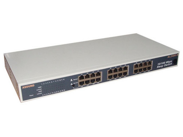 AIMC Power Switch de 24 puertos, Switching HUB 10/100 Mbps. Full Duplex.